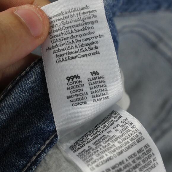 Mother Jeans Womens 30 The Rascal Skimp Straight Punk Charming Blue Light Wash - Picture 9 of 16